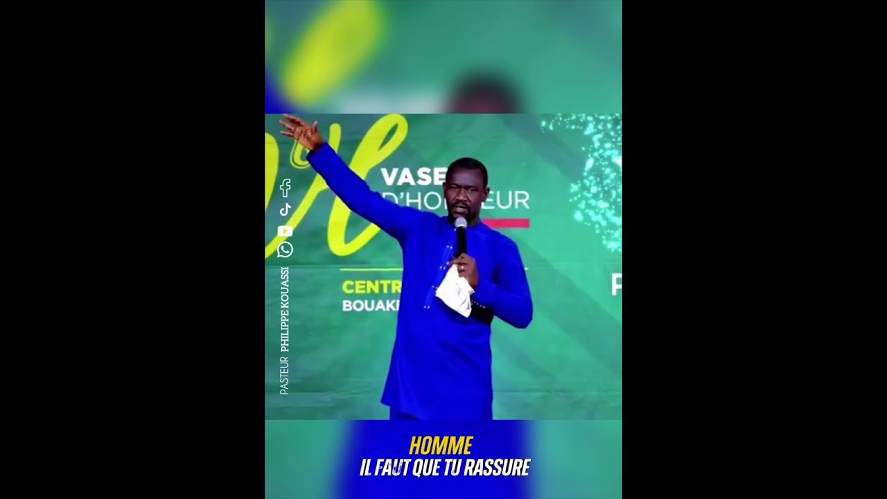 HOMME IL FAUT QUE TU RASSURE