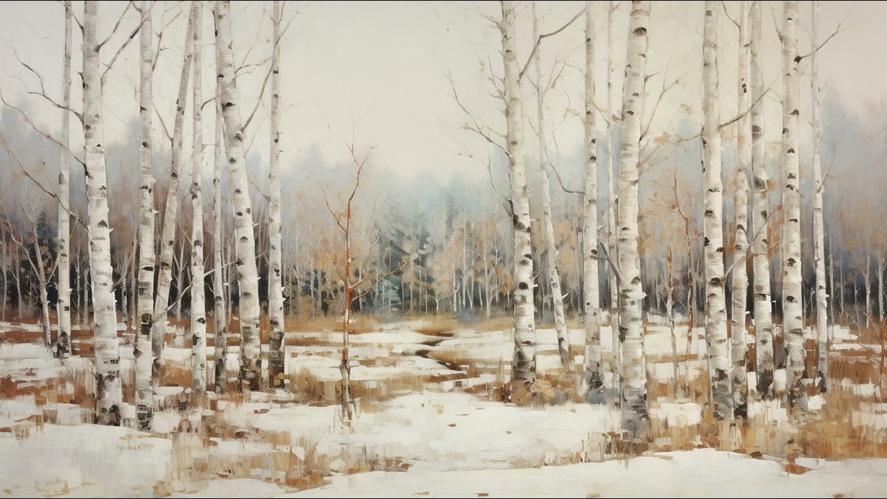 Frame TV Art Screensaver Wallpaper | Winter Painting