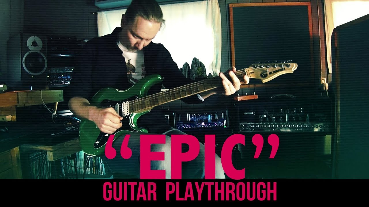 Epic - guitar playthrough. Melodic instrumental rock metal.  Hirajoshi scale. Exploding Guitar