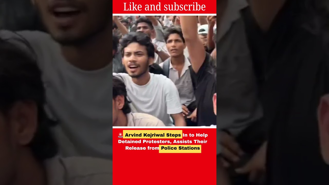 🤝 Kejriwal Steps In, Supports Students Detained After Parliament March #abhijeetdipke