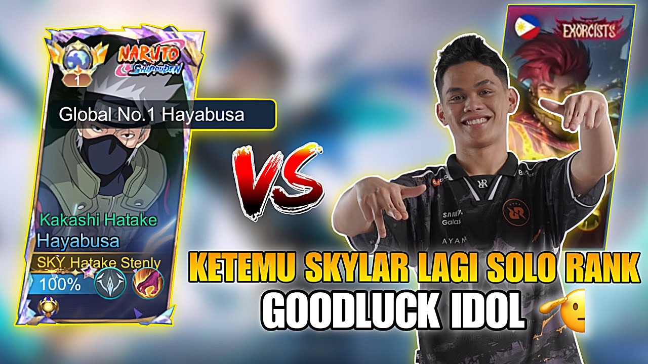 GOODLUCK IDOL ! KETEMU SKYLAR GRANGER LAGI SOLO RANK ! TOP 1 GLOBAL HAYABUSA ! 