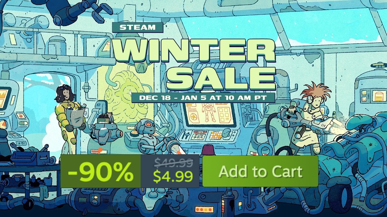 Игры, которые вы пожалеете пропустить на зимней распродаже Steam.