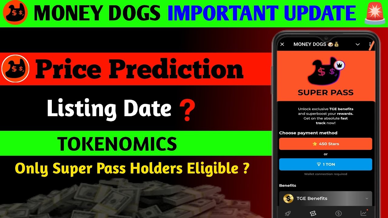 Money Dogs Airdrop Update 🚨 | Money Dogs Token Claim  | Money Dogs Listing Date | Money Dogs Airdrop