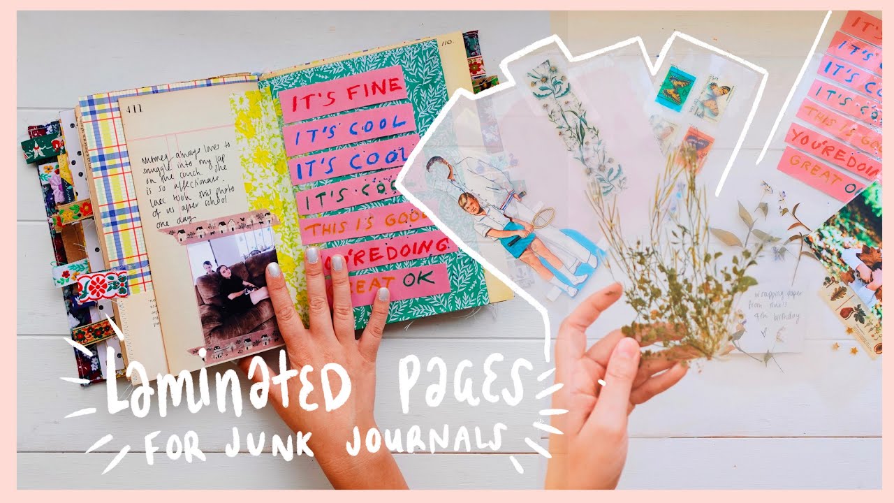 laminated pages📎 | junk journal ideas