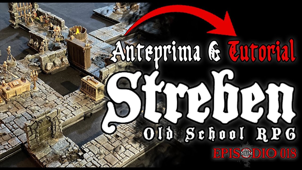 STREBEN Schatzjager - The Old School RPG “ANTEPRIMA & TUTORIAL DI COME COSTRUIRE IL DUNGEON”