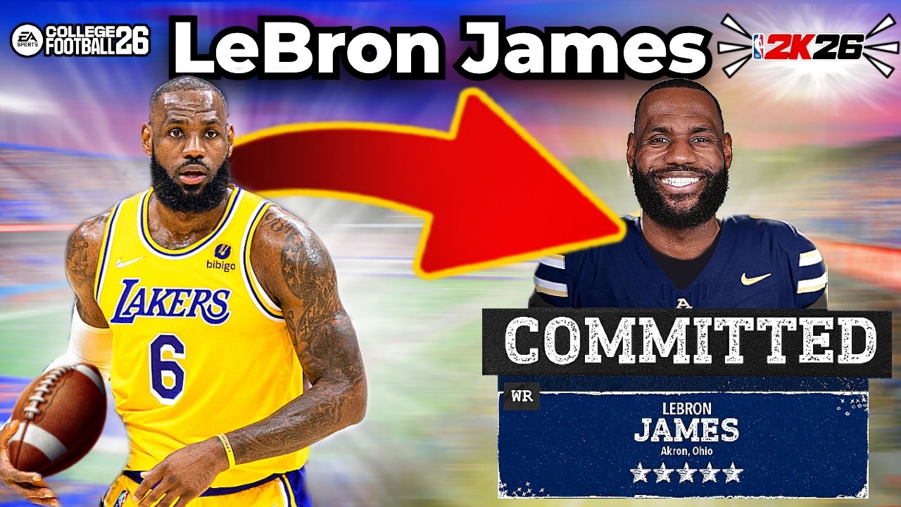 I Put LeBron James in College Football 26! (Road to Glory)