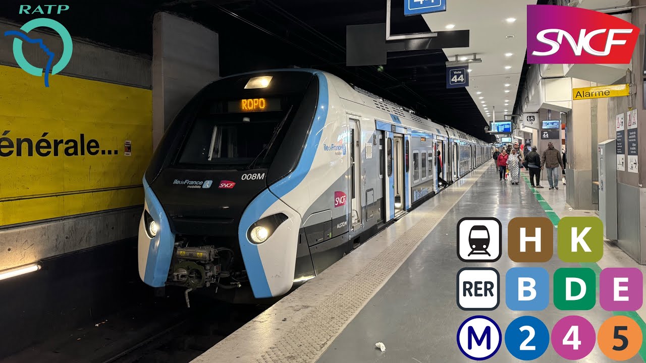 [RATP/SNCF]Métro RER & Transilien à Paris Gare du Nord #ratp #sncf #metroparisien #rer #transilien 