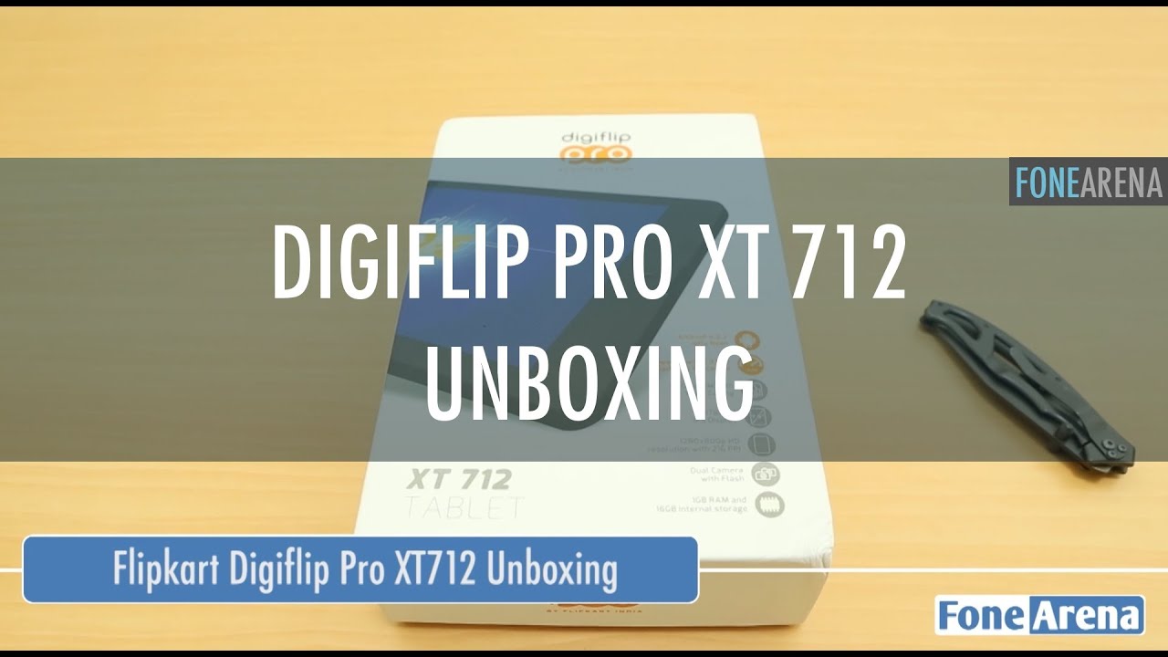 Flipkart Digiflip Pro XT 712 Unboxing