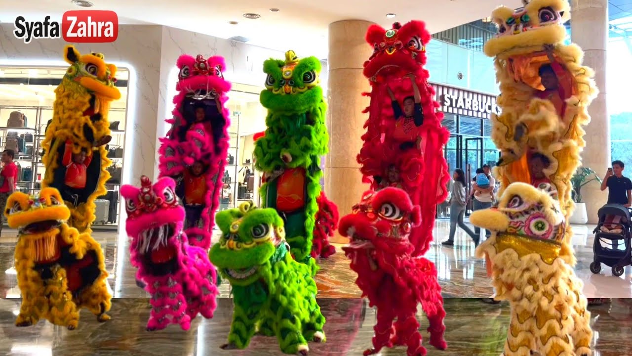 Acrobatic Lion Dance Barongsai Tien Lung Indonesia