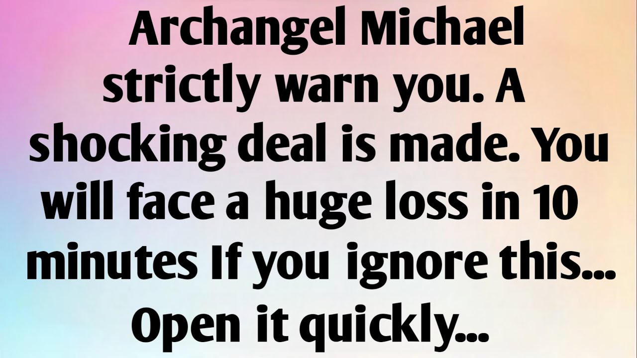 ARCHANGEL MICHAEL STRICTLY WARN YOU. A...