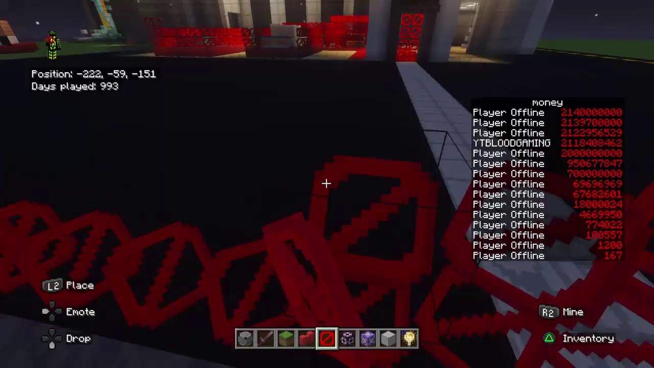 #Minecraft,game play join up all getting to 1k days