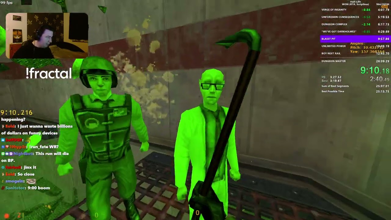 Half-Life Scriptless Speedrun in 25:57.590