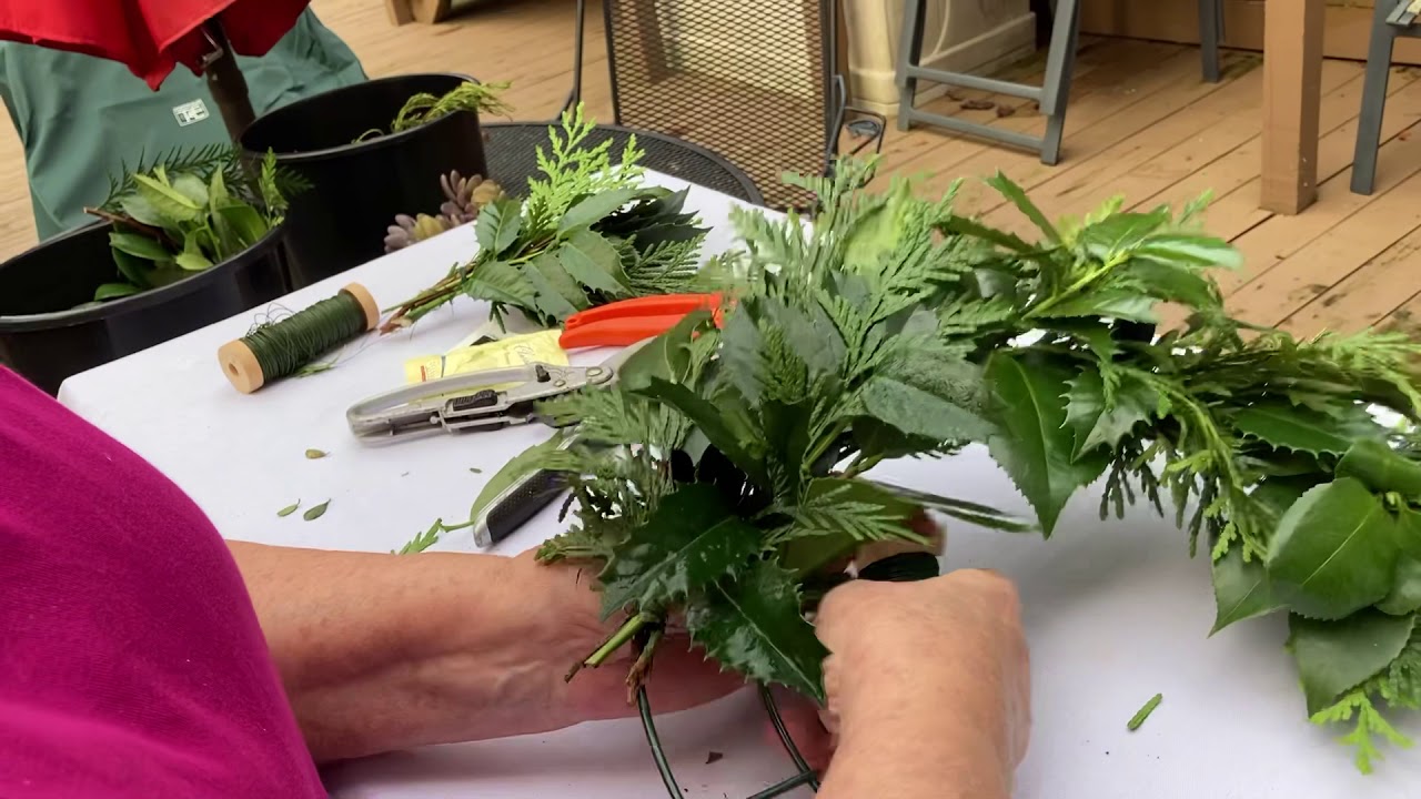 Making an Advent wreath