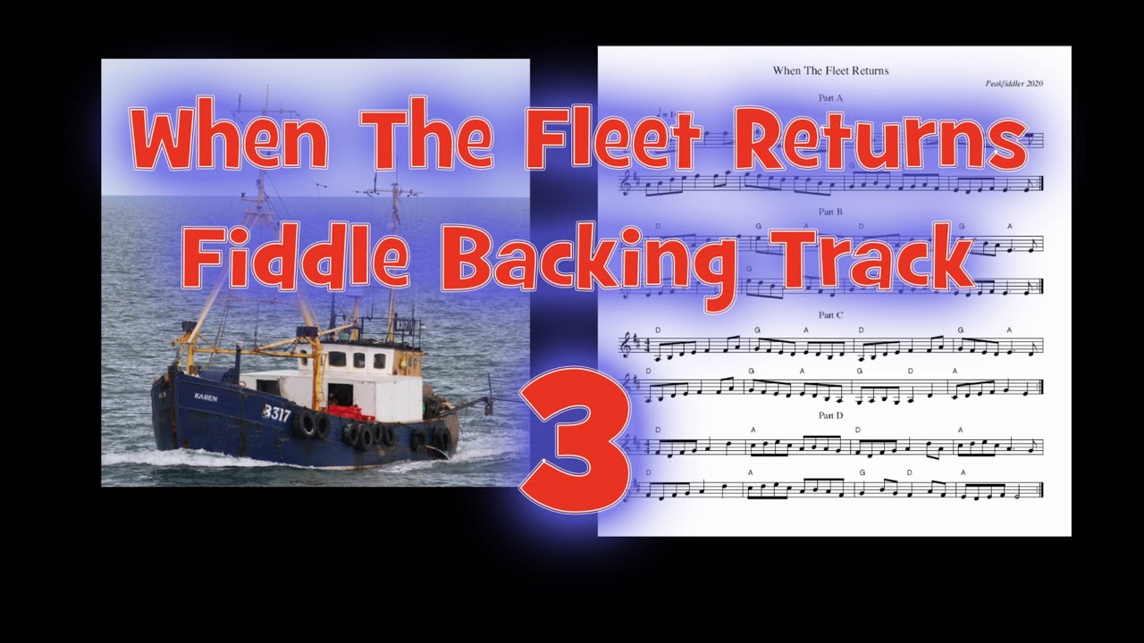 Oldtime Fiddle - The Fleet Returns - Backing Track 3/3