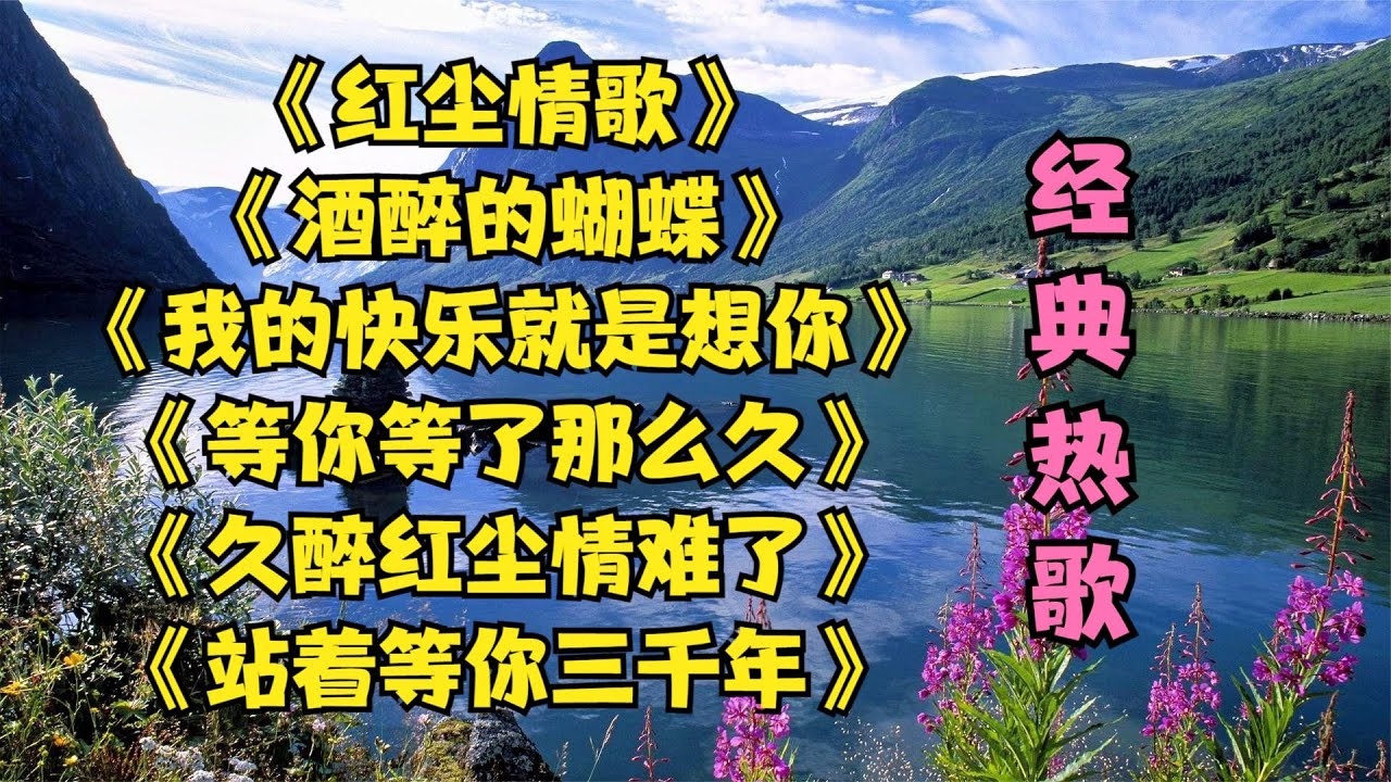 《红尘情歌 《酒醉的蝴蝶》 《我的快乐就是想你》 《等你等了那么久》
