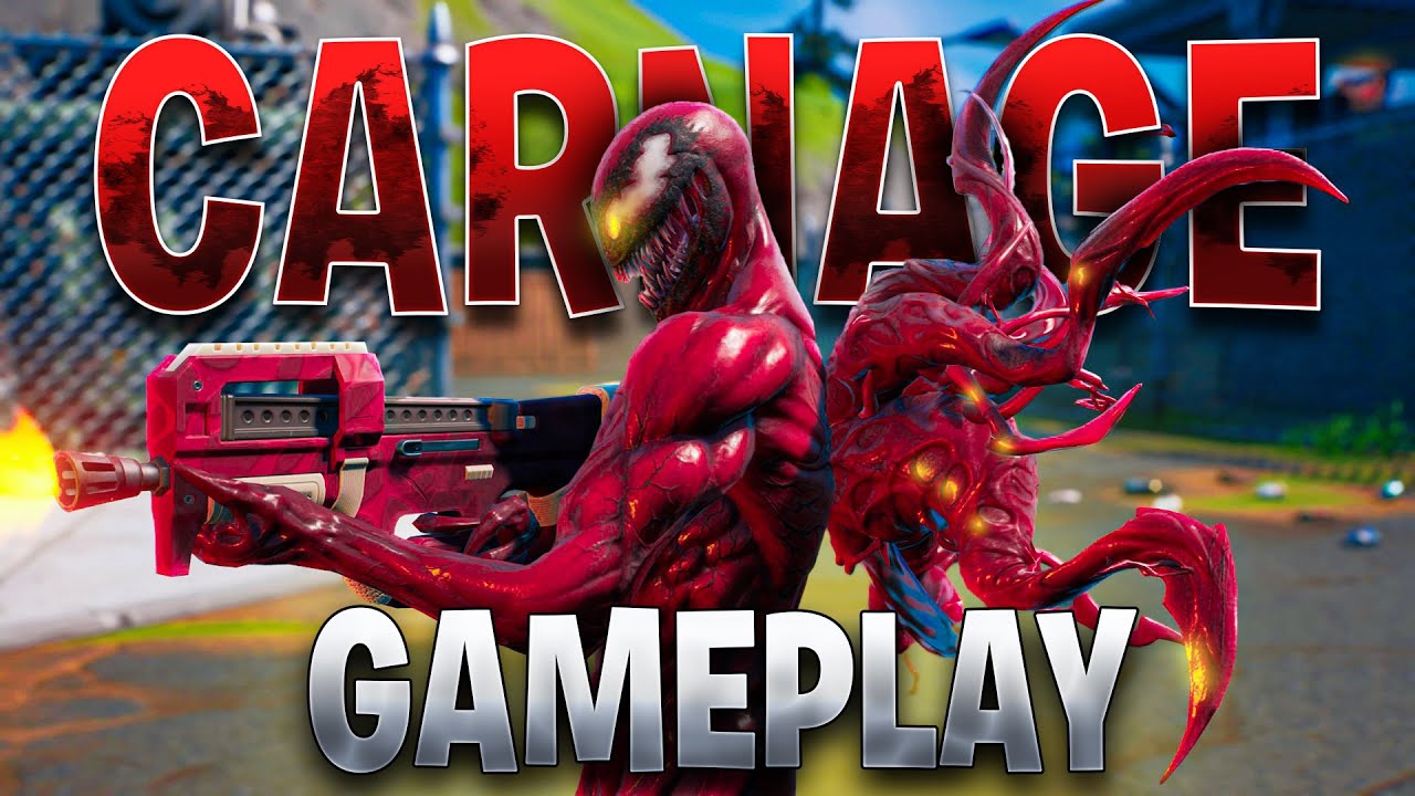Is This The Best Tier 100 Skin In Fortnite? (CARNAGE Skin Gameplay & Review)