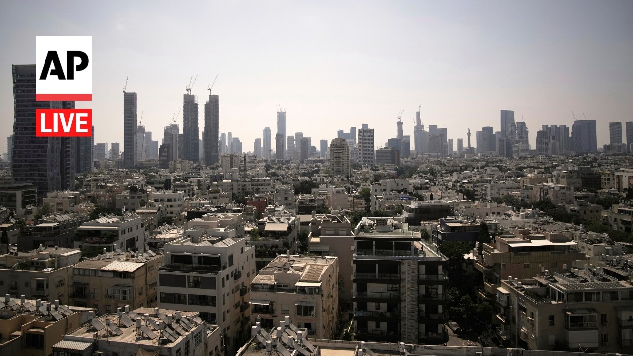 LIVE: Tel Aviv skyline as Israel launches strikes on Iran