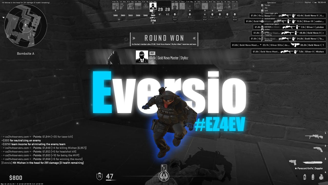 punishing bad cheaters ft.eversio.dev | cs2 hvh highlights #16