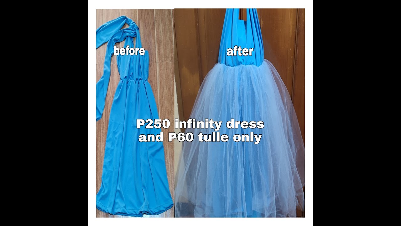 Simple infinity dress to elegant tulle dress