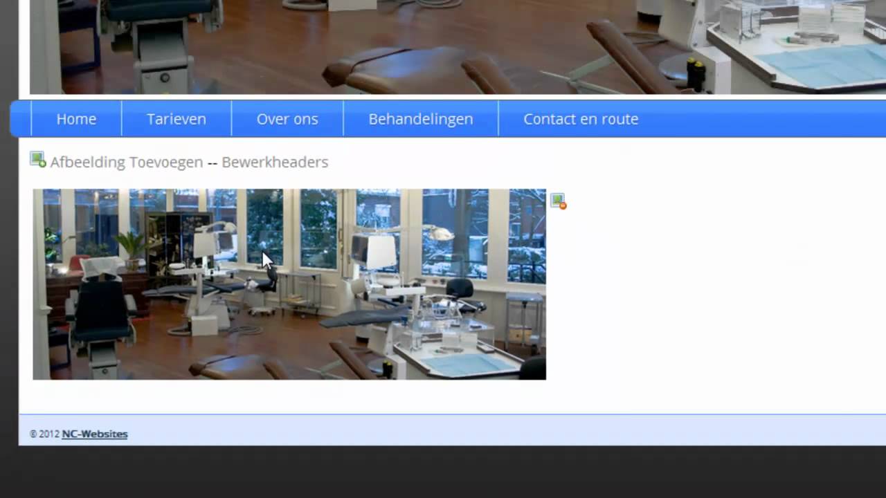 Beheersysteem websites voor de Tandartsen