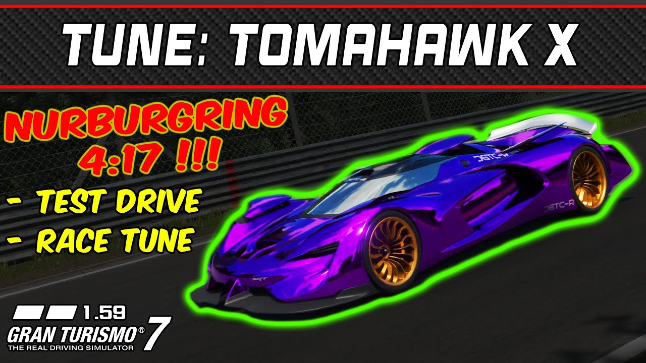 GT7 - Tune: SRT Tomahawk X VGT - Gran Turismo 7 - 1.59