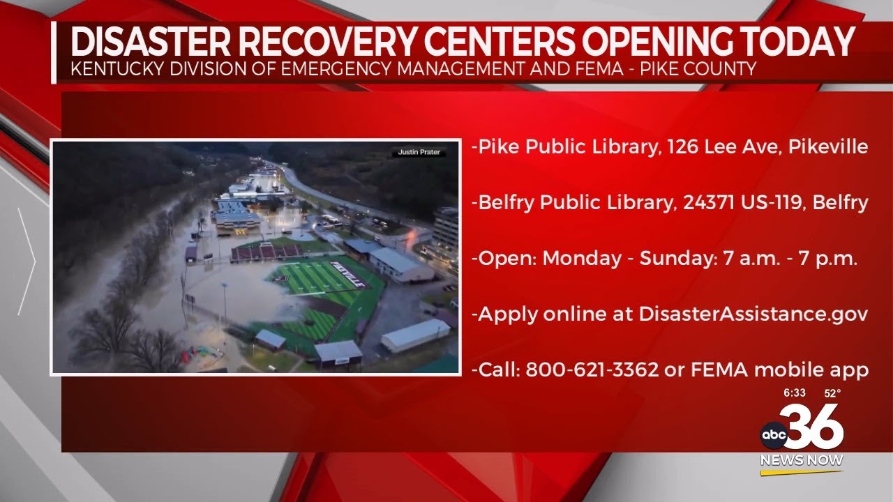 Disaster recovery centers open, providing aid to communities impacted by historic flooding