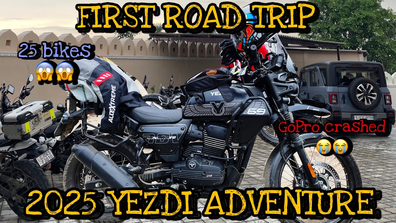 First Road Trip On All New 2025 yezdi adventure | @GoPro  Tut Gaiya😰| Part -1