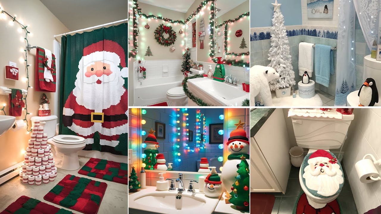 🎄IDEAS NAVIDEÑAS PARA BAÑOS - DECORACIÓN NAVIDEÑA DE INTERIORES - IDEAS PARA NAVIDAD🎄