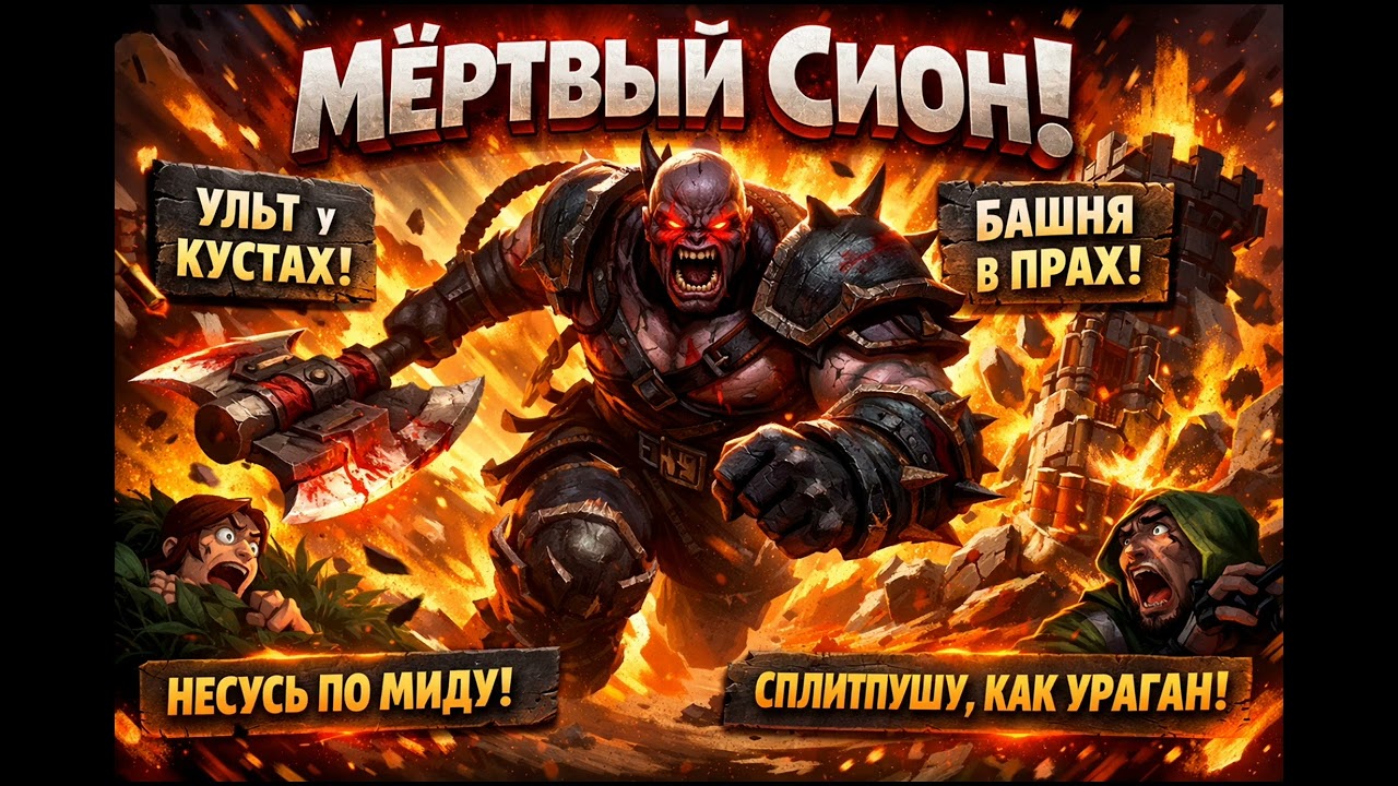 Если бы СИОН пел «ЧЁРНЫЙ БУМЕР» 🚗💨 (Пародия League of Legends)
