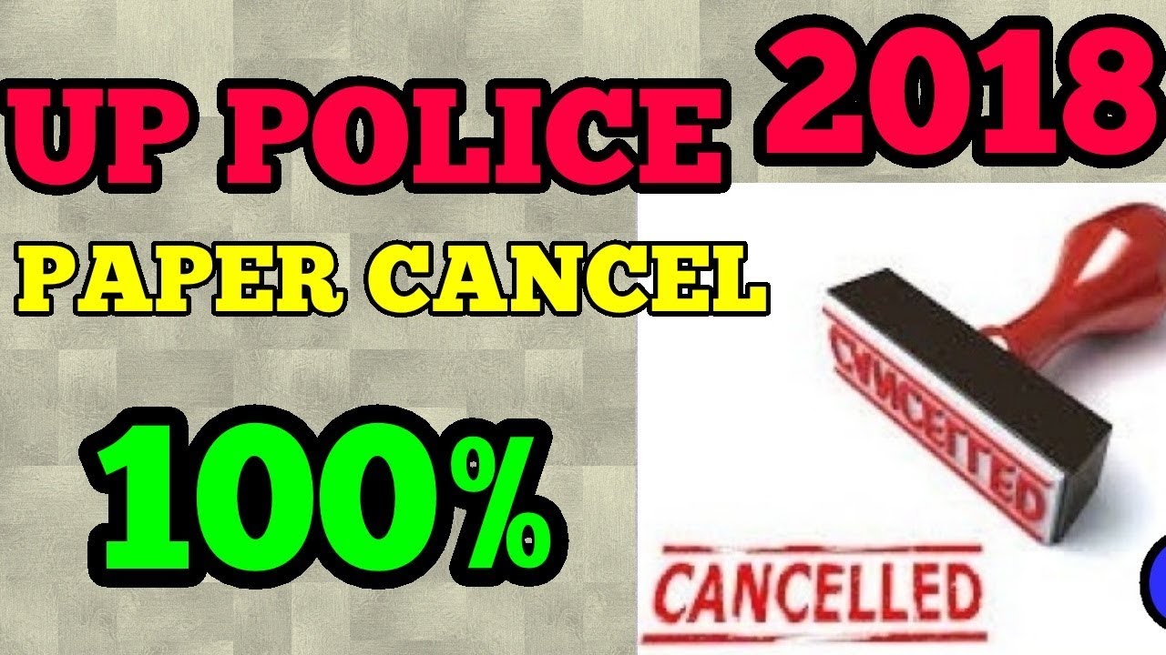 UP POLICE PAPER CANCEL, UPP PAPER CANCEL