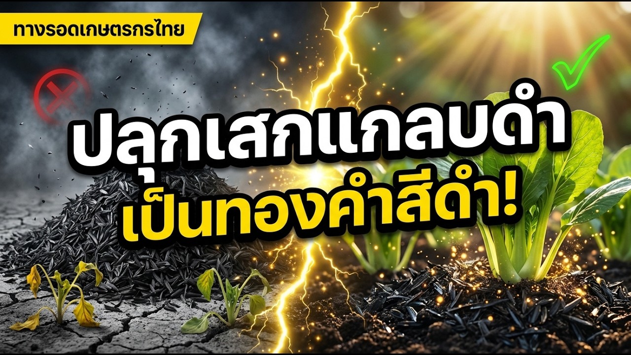แกลบดำใช้ยังไงให้ได้ผล? เทคนิคเกษตรกรมืออาชีพไม่เคยบอก