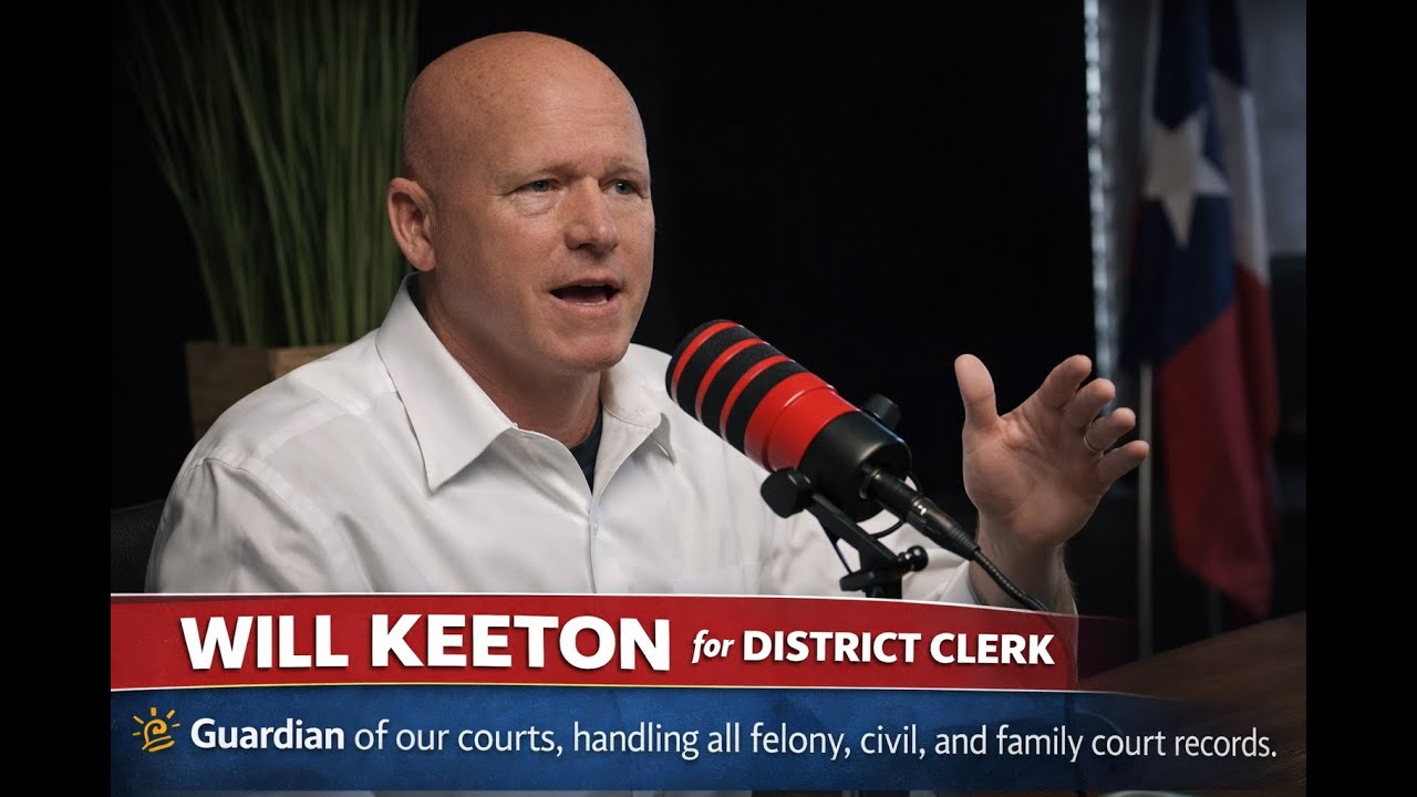 Keeton for Clerk! District Clerk of Johnson County to Be Specific!