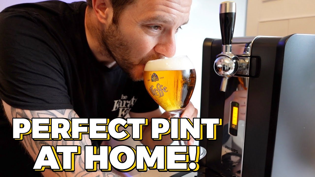 WHO CAN POUR THE BEST PINT? (Perfect Draft Machine) | Home Vlog