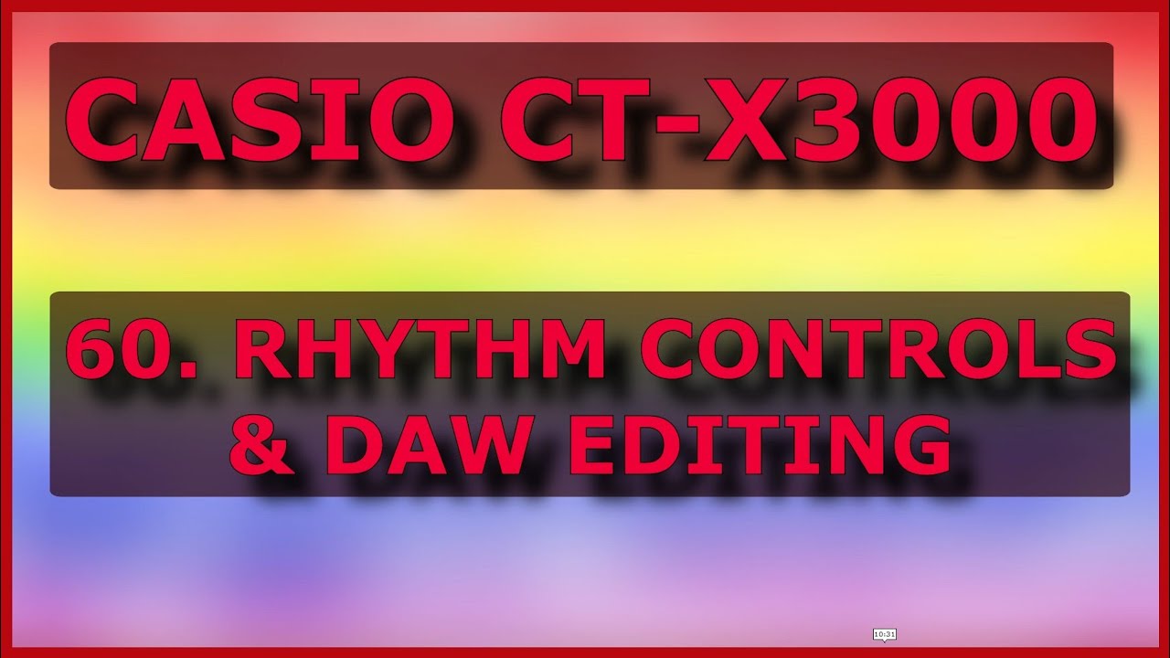 60. CASIO CT-X3000: УПРАВЛЕНИЕ РИТМОМ И РЕДАКТИРОВАНИЕ DAW