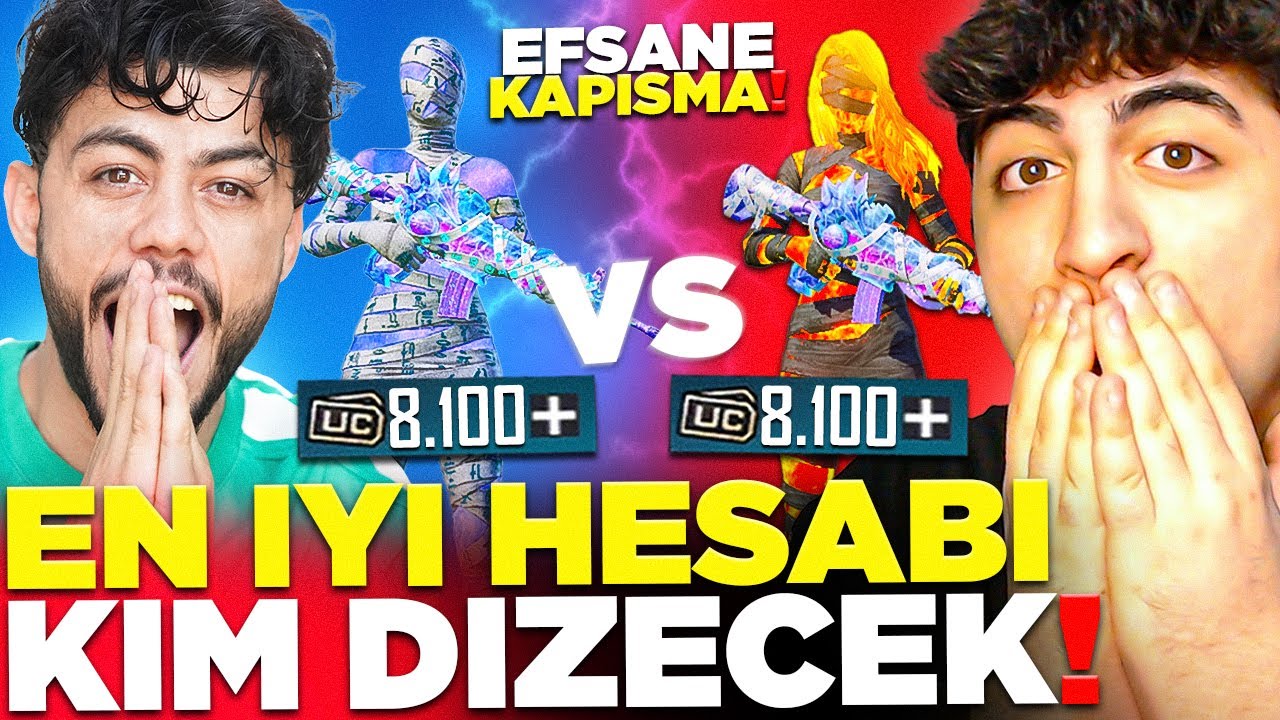 8.100 UC'YE EN İYİ HESABI DİZEN KAZANIR! TUGAY GÖK VS CARL! | PUBG Mobile