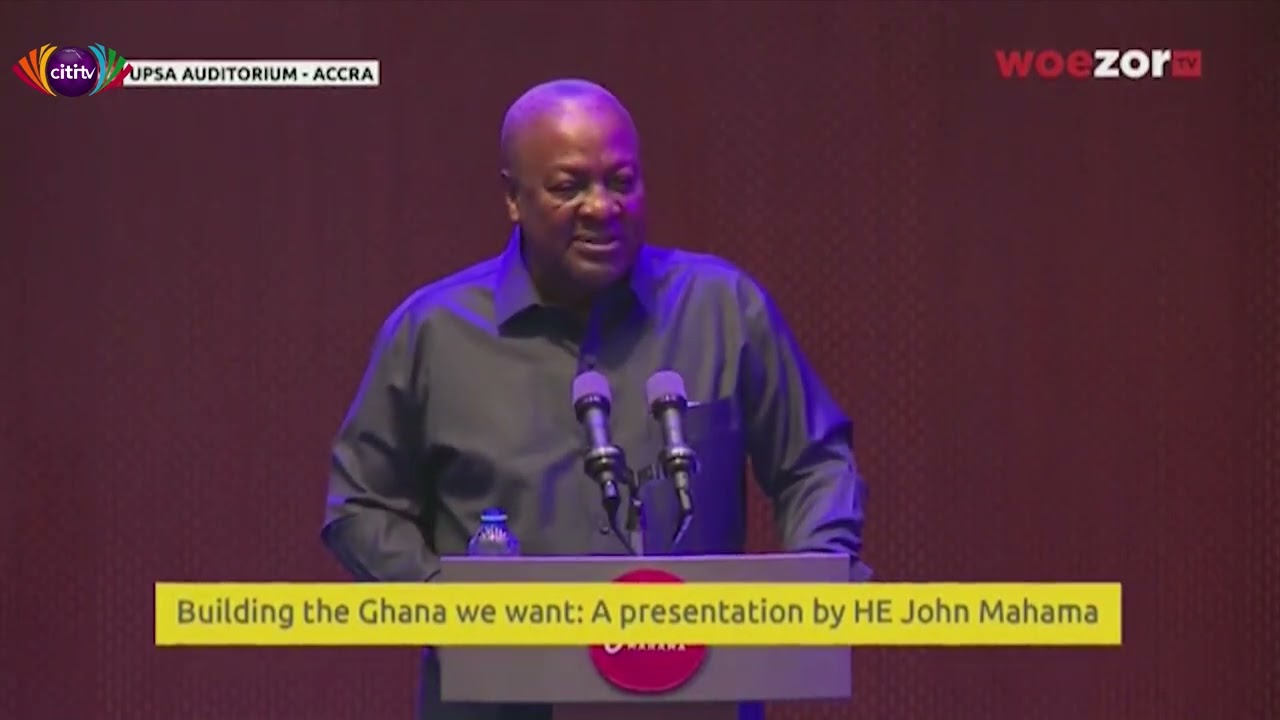 FULL ADDRESS: Former President John Mahama speaks on state of Ghana's economy