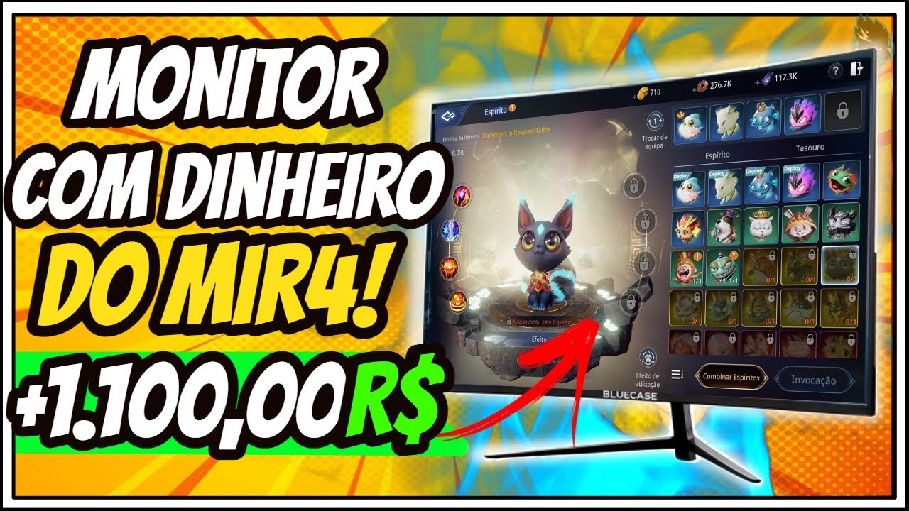 MIR4 - Saquei Mais de R$1.100,00 e Comprei Um Monitor Bluecase Com Dinheiro do Jogo!
