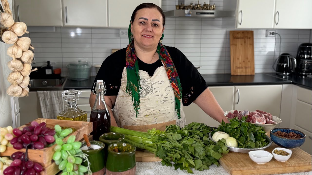  Cooking celery stew | Sazkardni khorishti karavsi 
