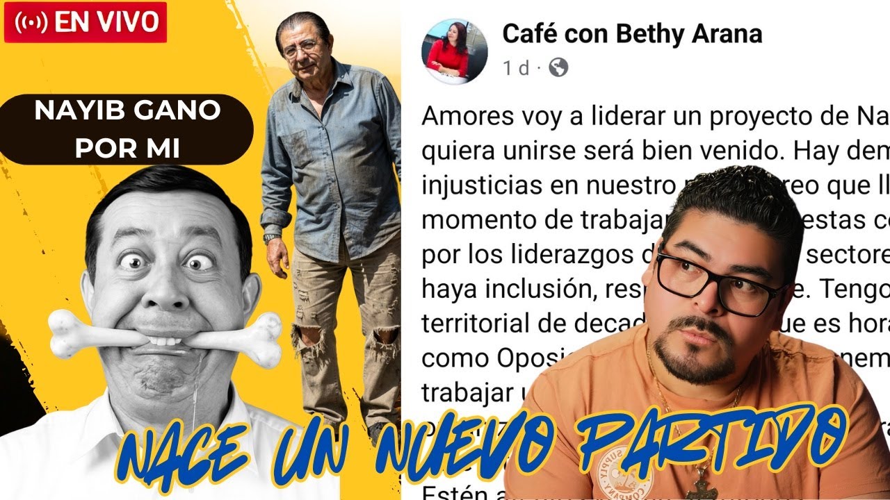 Última hora: nace nuevo partido de oposición a Bukele… inscripciones y memes abiertos