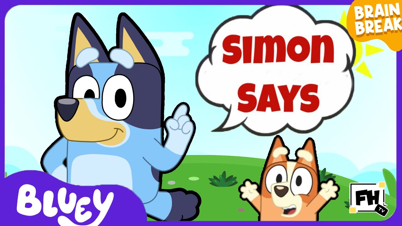 Bluey Simon Says Game | Brain Break