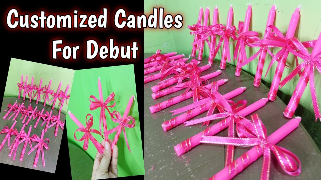 DIY CANDLES FOR DEBUT