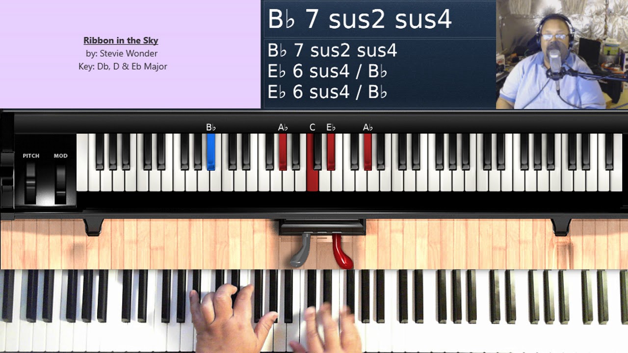 Ribbon in the Sky (by Stevie Wonder) - Piano Tutorial