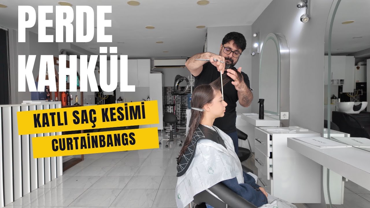 Perde Kahk&uuml;l ve Katlı Sa&ccedil; Kesimi Nasıl Yapılır?| Y&uuml;ze Uyumlu, Hacimli ve Doğal G&ouml;r&uuml;n&uuml;m