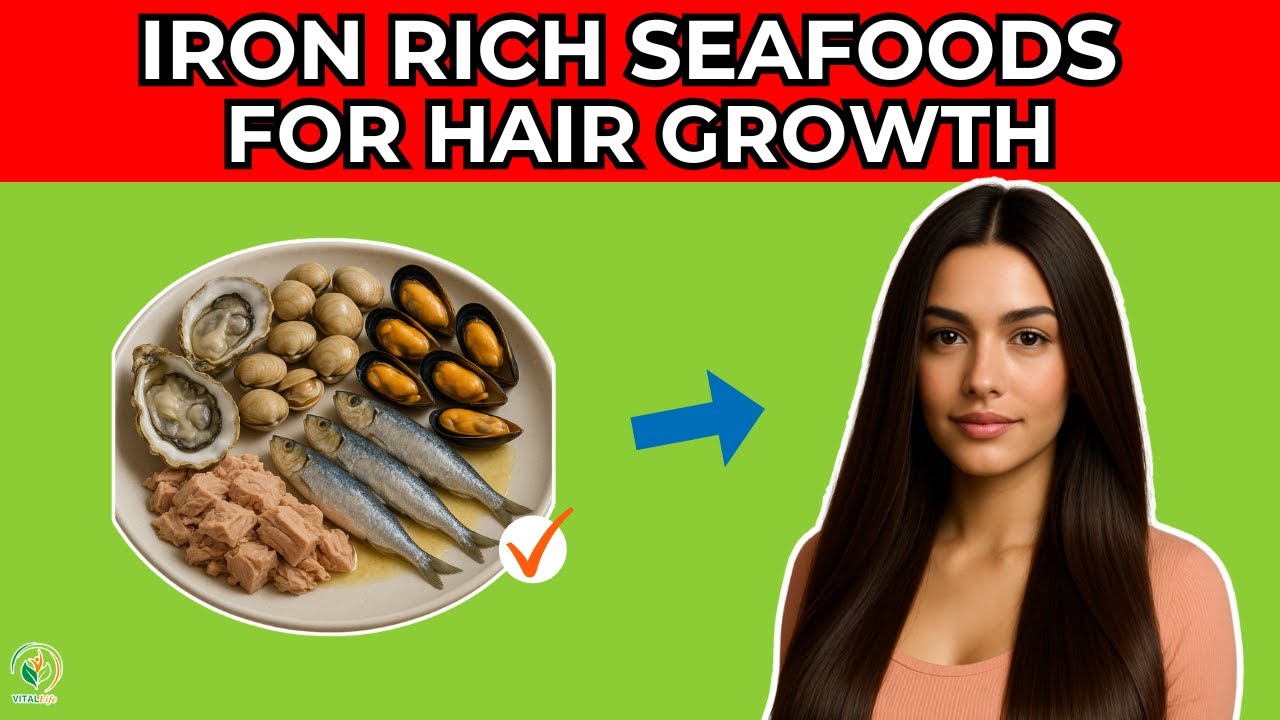Best IRON RICH SEAFOODS for Hair Growth