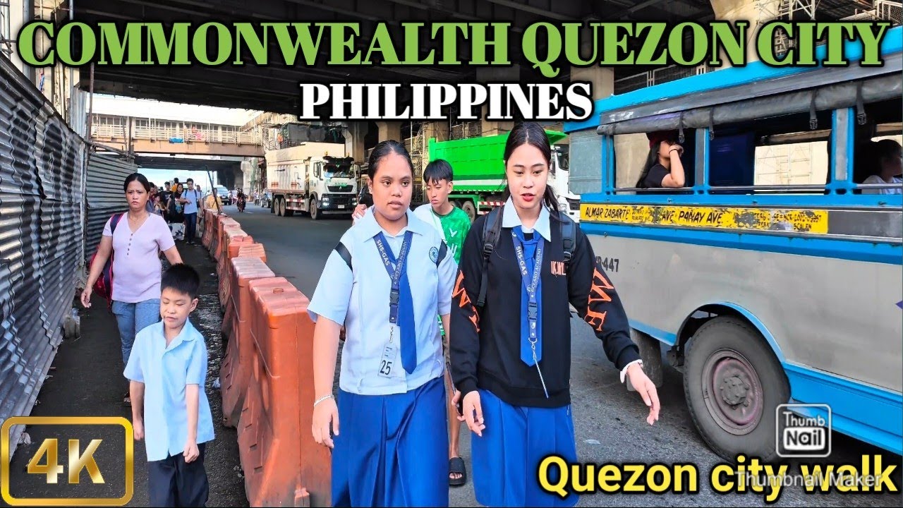 Exploring Commonwealth Quezon City Metro Manila Philippines [4K]