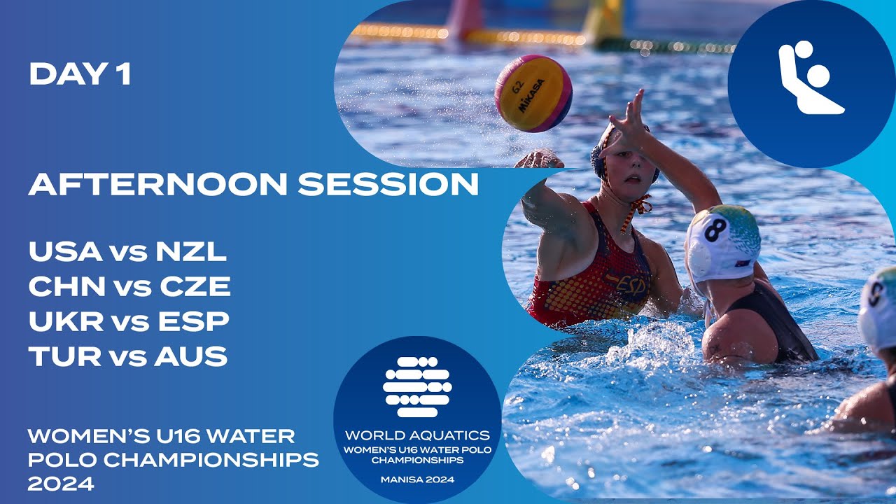 World Aquatics U16 Women’s Water Polo 2024 | Day 1 Afternoon Highlights