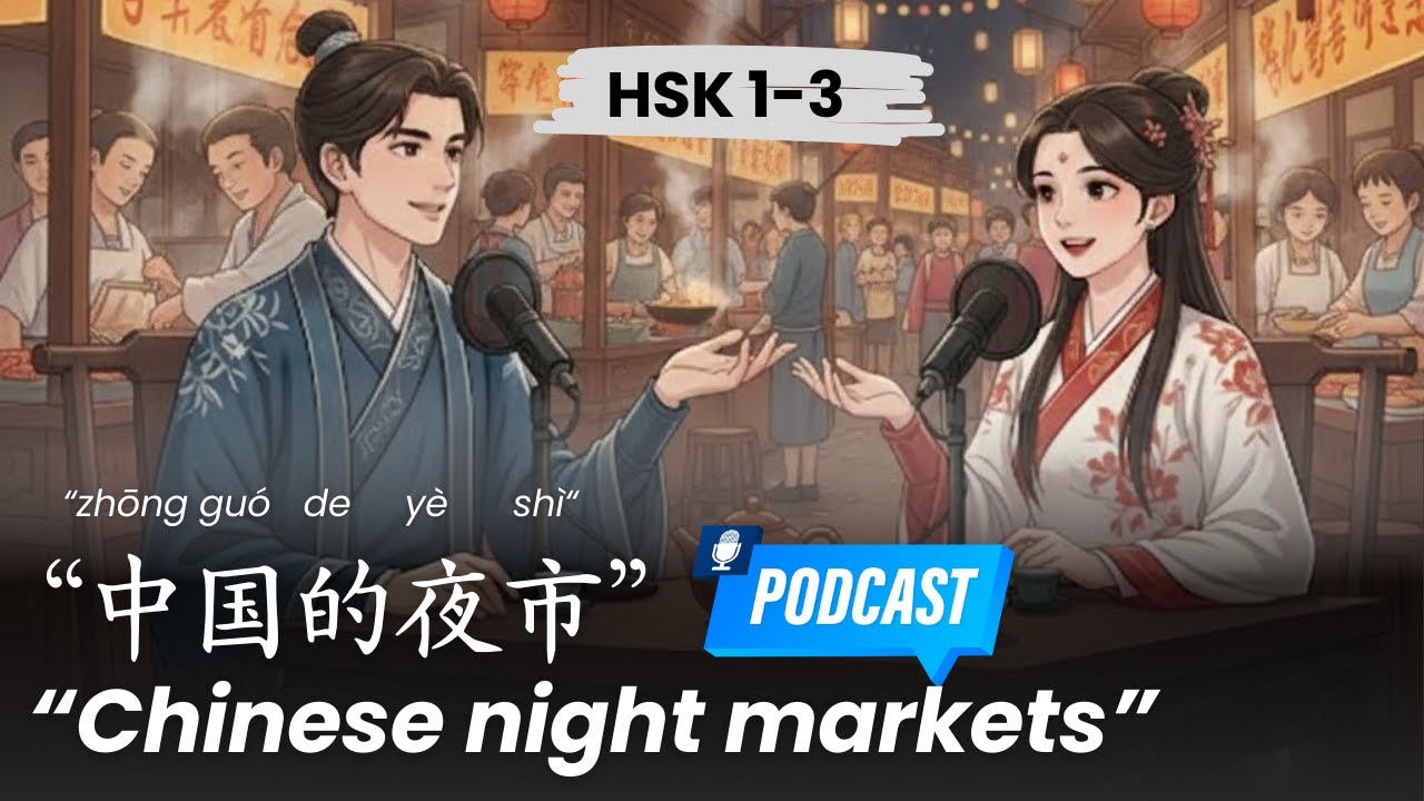 HSK 1-3 l Chinese night markets l 中国的夜市 l Chinese Podcast