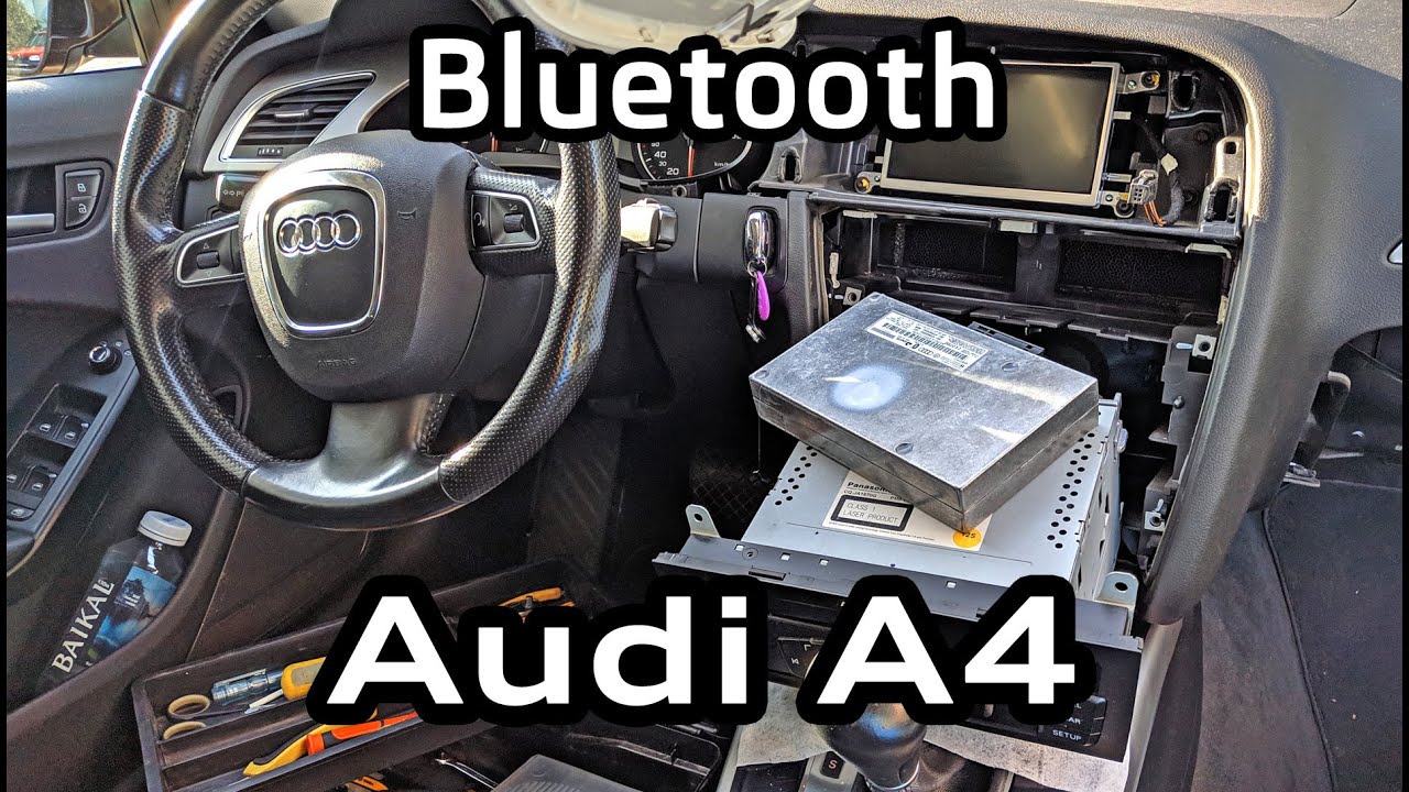 Установка bluetooth Audi Concert A4 A5 Q5 штатная оригинальная громкая связь