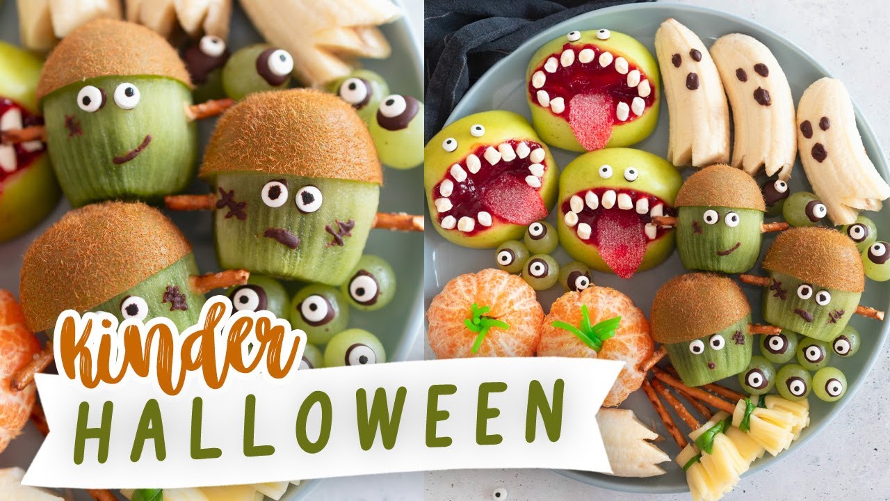 Kinderessen: Lustige Ideen für Halloween Essen selber machen 2023 | TRYTRYTRY