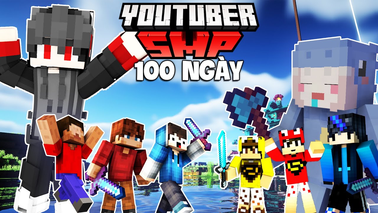 KiraMC Sinh Tồn 100 Ng&agrave;y Minecraft SMP VN C&ugrave;ng C&aacute;c Youtuber !!
